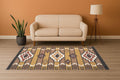 Kilim Rug | Bohemian Indian Jute Rug| Handmade | Wool and Jute Rug | Turkish Kilim Rug | Handwoven Wool Flat Weave Accent Rug for Entryway