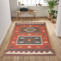 4 x 6 ft Handmade KILIM Rug, Multicolor, Jute Rug wool rug Kilim Dhurrie, Custom Size Rugs, Traditional Indian jute Area rug