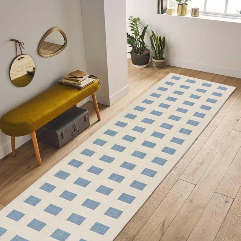 Natural Wool Jute Runner Rug | Handwoven Farmhouse Hallway Carpet | Neutral Boho Decor Hallway Runner | Rustic Flatweave Sustainable Rug