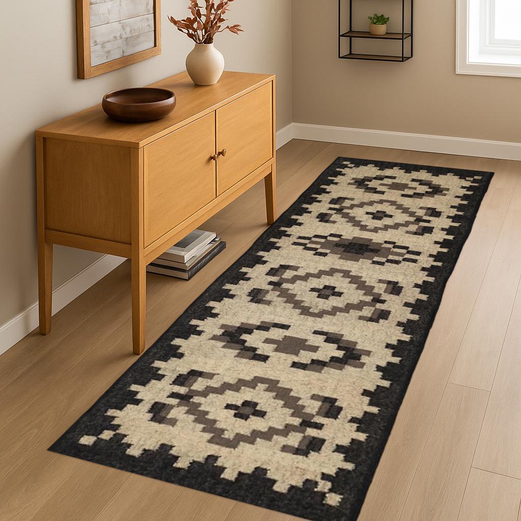 Handmade Wool Jute Rug, Accent Rug, Outdoor Rug, Indoor Rug, Living and Dinning Room, Vintage Runner, Stair and Hallway Runner, Bohemian Rug