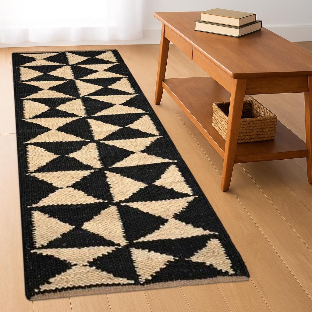 Traditional Indian, Chic Victorian Hipster, Custom Rugs, Boho Home Decor Stairs Entryway Jute Runner, Custom Size Large Floor Area Rug