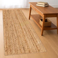 Jute Runner Natural Jute Runner Rug, Bohemian Jute Rug, Jute Runner Rug, Natural Fiber Runner Rug, Custom Size Runner Rug