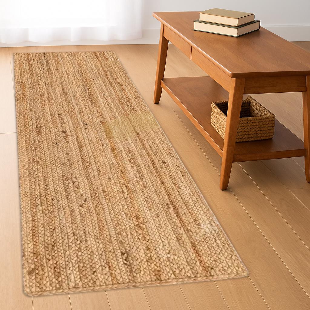 Jute Runner Natural Jute Runner Rug, Bohemian Jute Rug, Jute Runner Rug, Natural Fiber Runner Rug, Custom Size Runner Rug