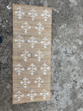 Jute and Cotton Runner Rug, Cotton Jute Blend Rug, Organic Natural Jute Rug, Handmade Cotton Jute Rug.