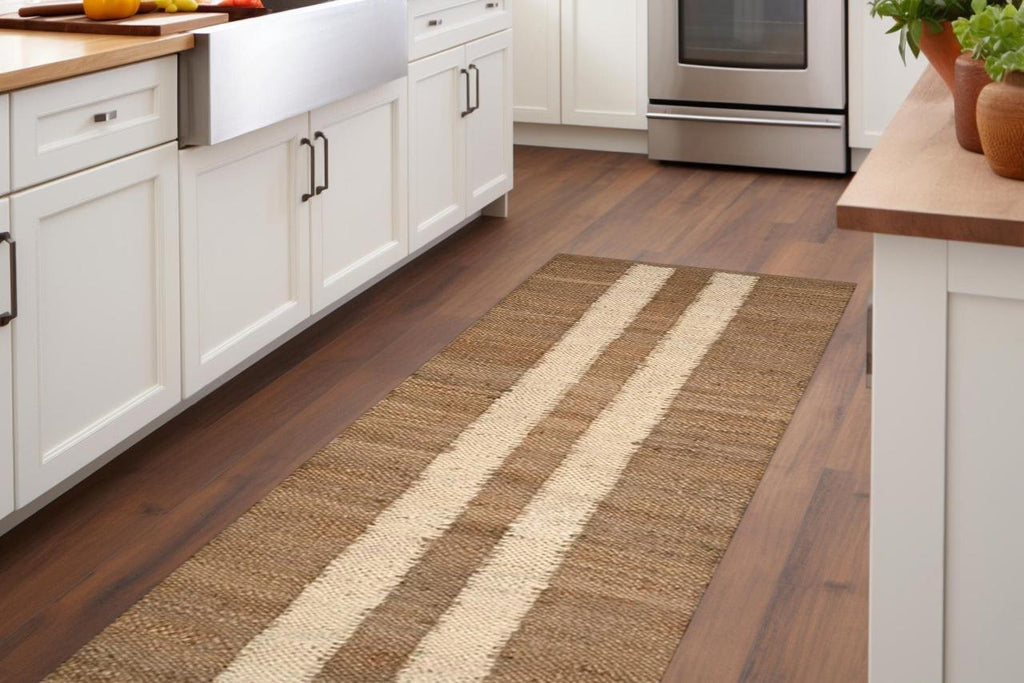 Jute Runner Rug, Hallway Runner, Custom Size Runner Rug For Hallway Entry Wat Kitchen Laundry Boho Decor Rug runner