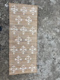 Natural White Flower Jute Rug, Organic Natural Jute Rug, Handmade Cotton Jute Rug- Indian Traditional Geometric Custom Jute Runner