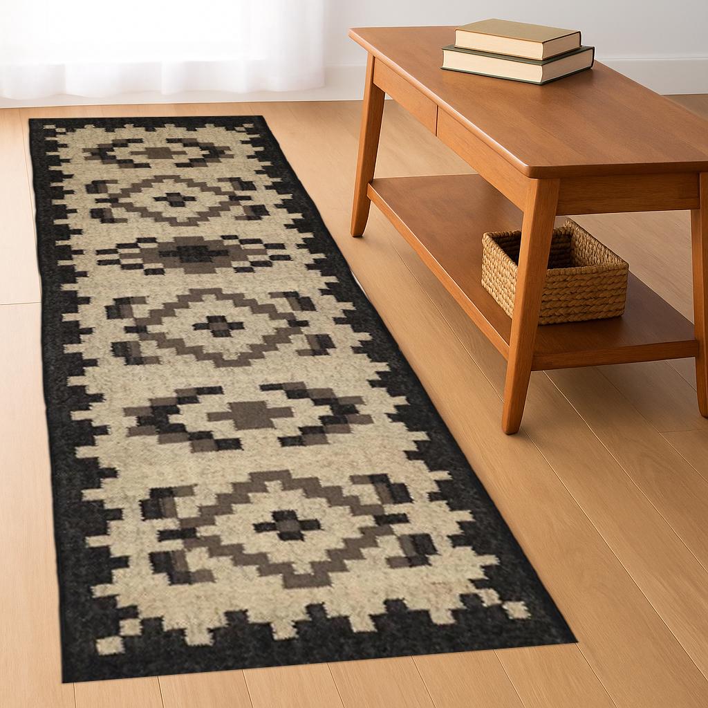 Handmade Wool Jute Rug, Accent Rug, Outdoor Rug, Indoor Rug, Living and Dinning Room, Vintage Runner, Stair and Hallway Runner, Bohemian Rug