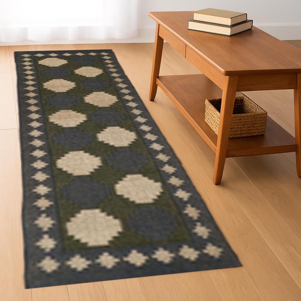 Vintage Decor Wool Jute Rugs, Indian Handmade Wool Jute Rugs , Natural Fiber Rug, Hallway Runner, Staircase runner rug, WOOL RUNNER