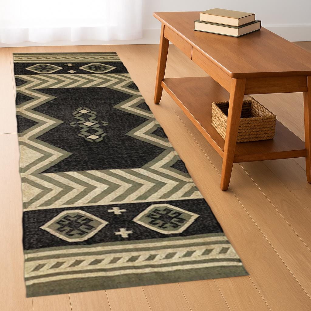 Handwoven, Wool and Jute Rug Handmade, Dhurrie Rug, Traditional Indian WOOL JUTE RUGS, Natural Wool Jute Ethnic Large Area Carpet Runner Rug