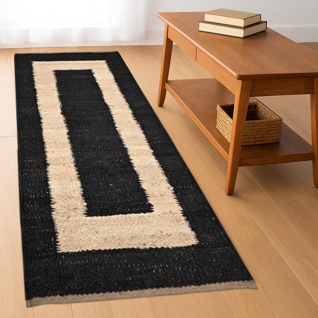 Woven Jute Runner, Natural Jute Runner Rug, Indian Handwoven Jute Rug, Stair Runner, Handmade jute Runner, Jute Hallway & Kitchen Decor