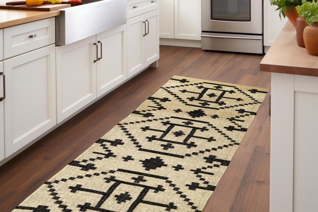 Handwoven Wool Jute Runner, Bohemian Eco Friendly Wool Jute Runner, Traditional Indian Jute Area rug, Vintage Stair Runner Rug