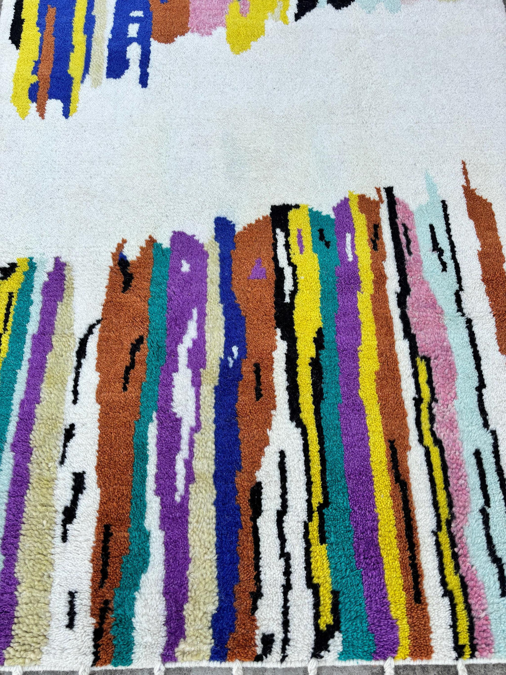 Colorful Moroccan Rug, Abstract handmade colorful rug for living room, custom rug, Berber rug, handmade rug gift, Bohemian Rug