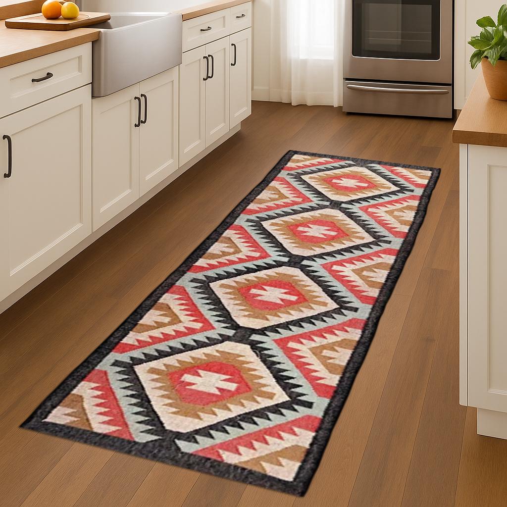 Artisan Handwoven Wool Jute Runner – Eco-Friendly Neutral Rug for Home - Handmade Wool & Jute Runner Rug