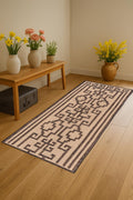 Handwoven Wool & Jute Rug | Natural Area Rug | Boho Farmhouse Decor | Eco-Friendly Rug | Living Room Bedroom Entryway Carpet | Custom Sizes