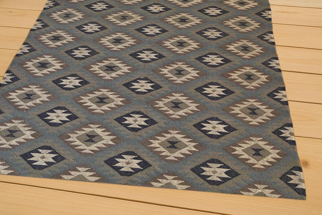 Wool Jute Rug, Kilim Area Rug, Handmade Kilim Runner Rug, Boho Hallway Rug, Vintage Kitchen Rug, Bohemian Rug, Indian Dhurrie Rug
