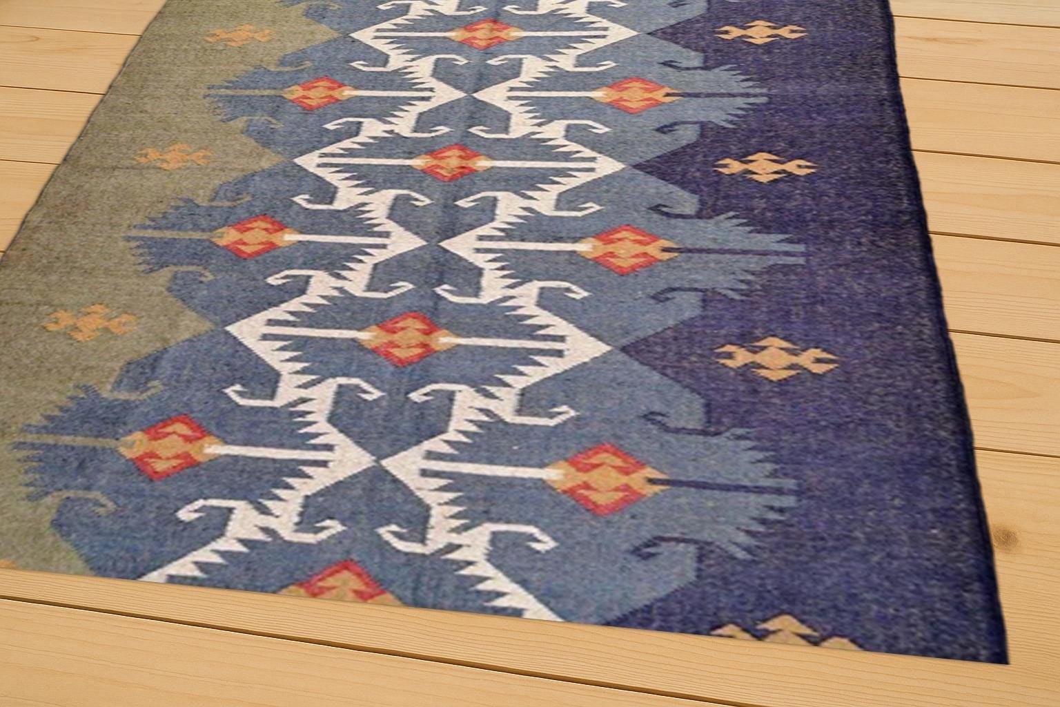 8x10, 9x12, 10x14, 7x7 Indian Traditional Handmade Wool and Jute kilim Rugs, Navajo Ethnic Rugs Aztec Rugs,, Outdoor/Indoor Rug, Bedroom Rug
