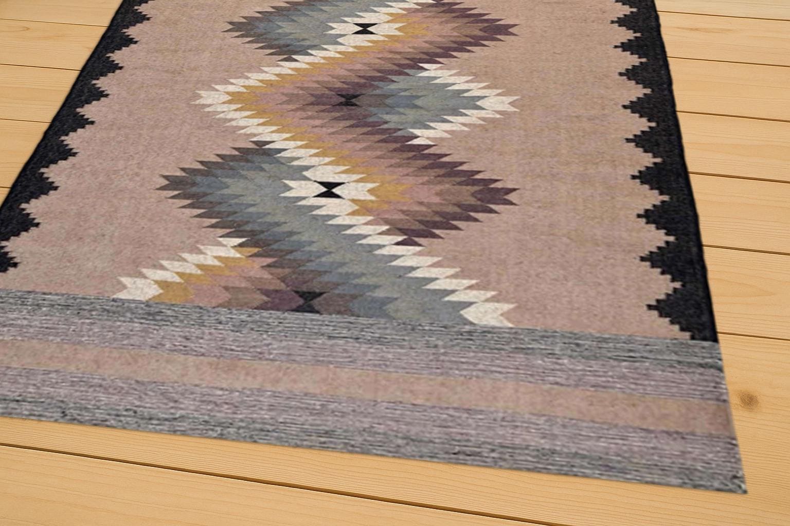 Wool Jute Rug, Navajo rug, tribal rug, southwestern rug, Handmade Wool Jute Rug, Vintage Kilim Dhurrie Rug, Custom Size Rug 8x10