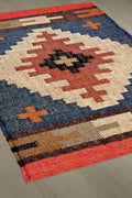 5x8 Wool Jute Kilim Rug, Home Decor Rugs, Custom Size Wool Rug, Vintage Area Rug, Handmade, Wool and Jute Rug Handwoven, Kilim Dhurrie Rug