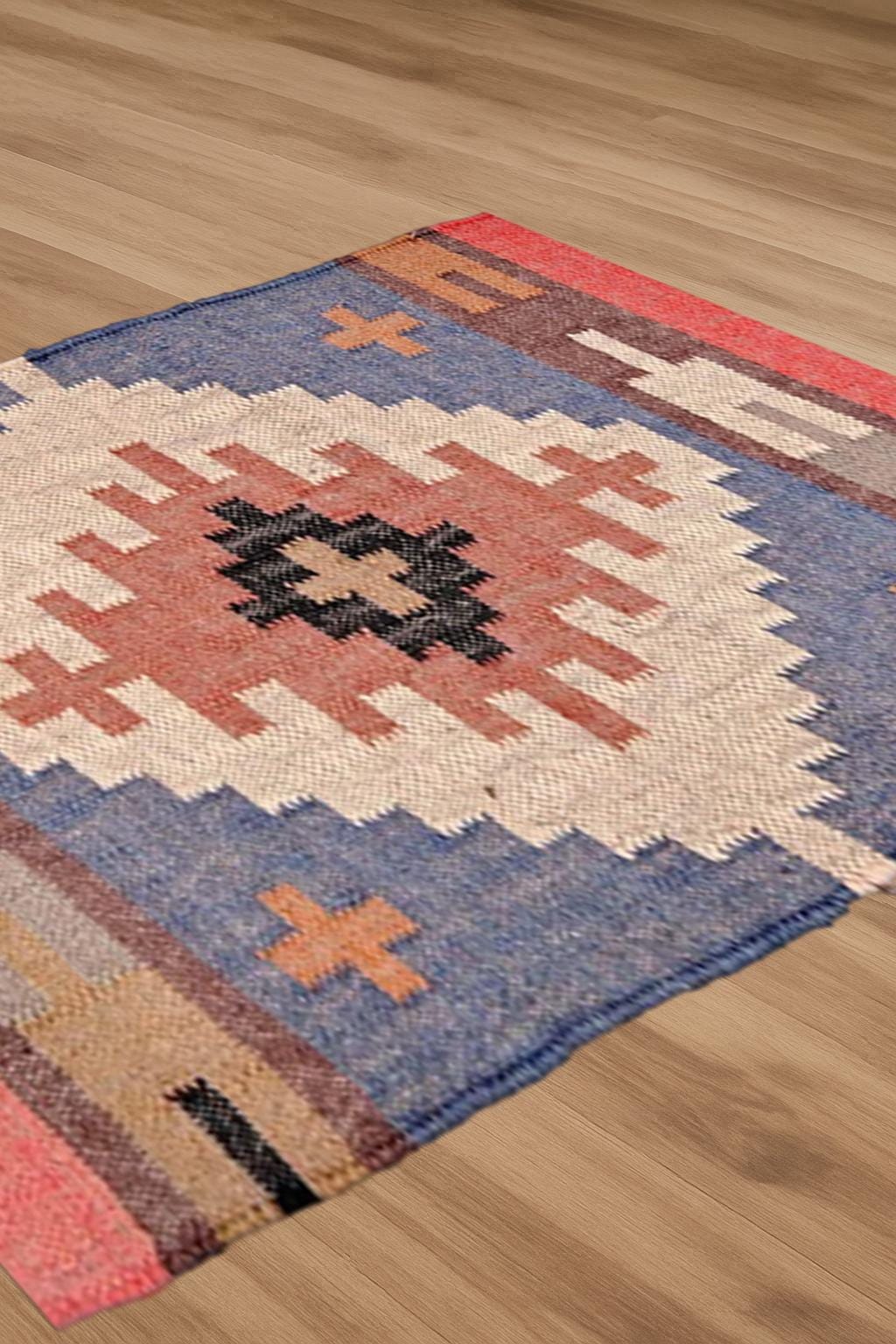5 x 8 ft, Handmade KILIM Rug, Multicolor, Jute Rug wool rug Kilim Dhurrie, Hallway kitchen Living Floor, Vintage Room Gifts, Oriental Rug