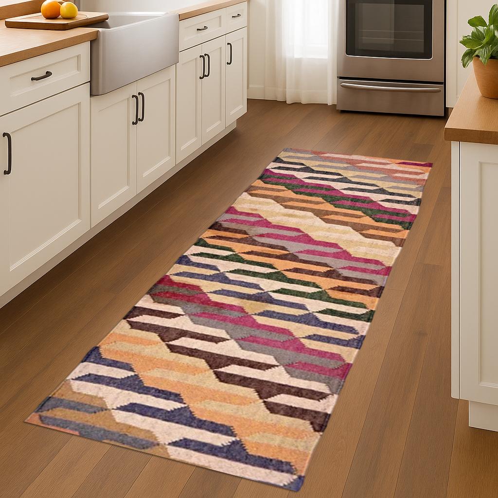 Custom Wool Jute Runner Rug | Long Hallway Carpet | Natural Rustic Runner | Boho Handwoven Rug | Eco Home Decor
