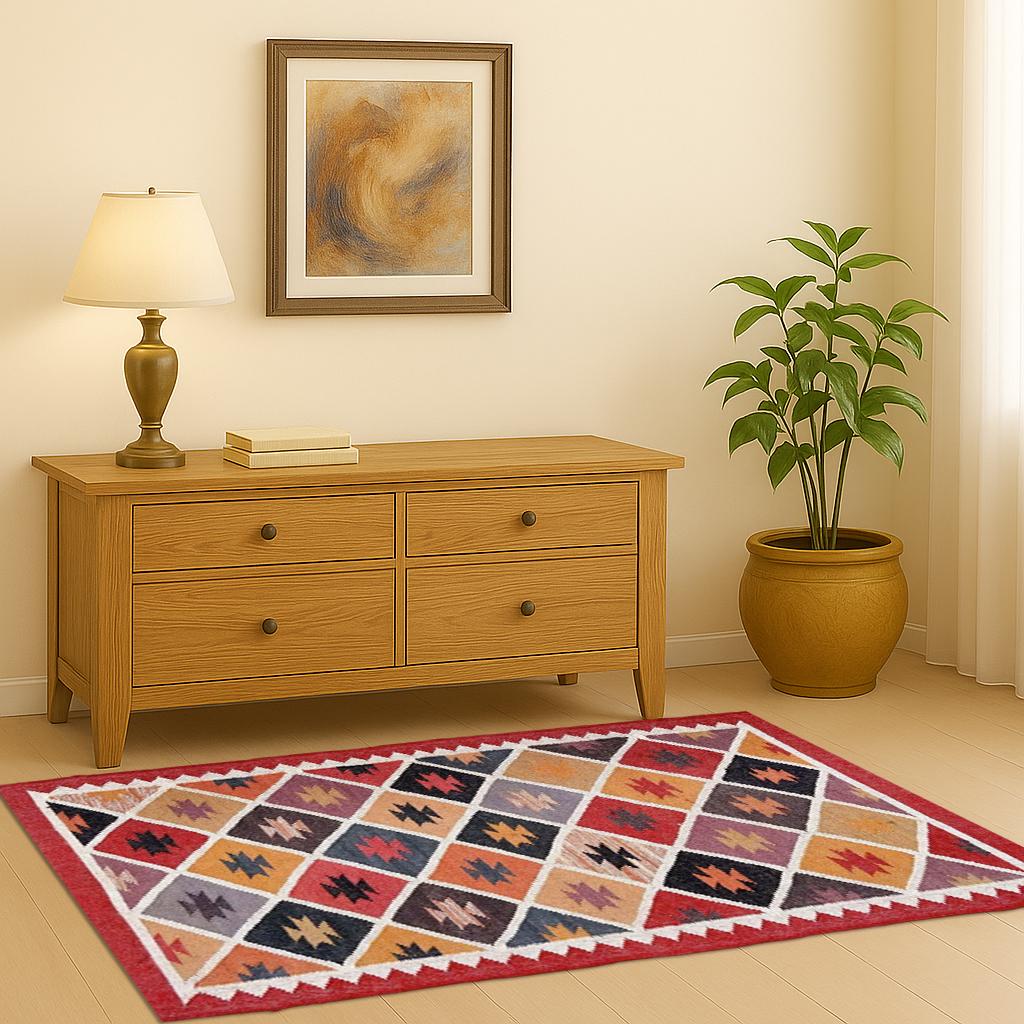 Jute Kilim Rug | Natural Boho Area Rug | Farmhouse & Modern Rustic Decor | Eco-Friendly Flatweave Carpet