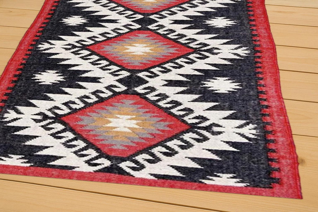 Handmade Jute Kilim Area Rug: Bohemian Oriental Style | Traditional Kilim Rug for Bedroom, Living Room, Dining Room, Kids Room