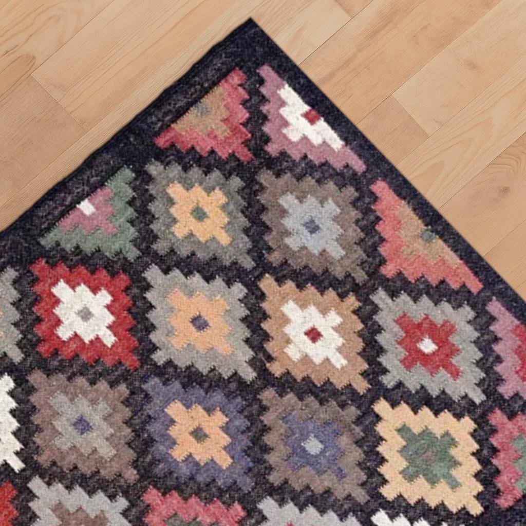 Handwoven Jute Kilim Rug | Natural Boho Area Rug | Farmhouse & Modern Rustic Decor | Eco-Friendly Flatweave Carpet | Custom Size Available
