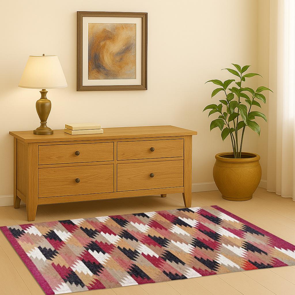 Sustainable Jute Kilim Rug – Flatweave Natural Fiber Carpet