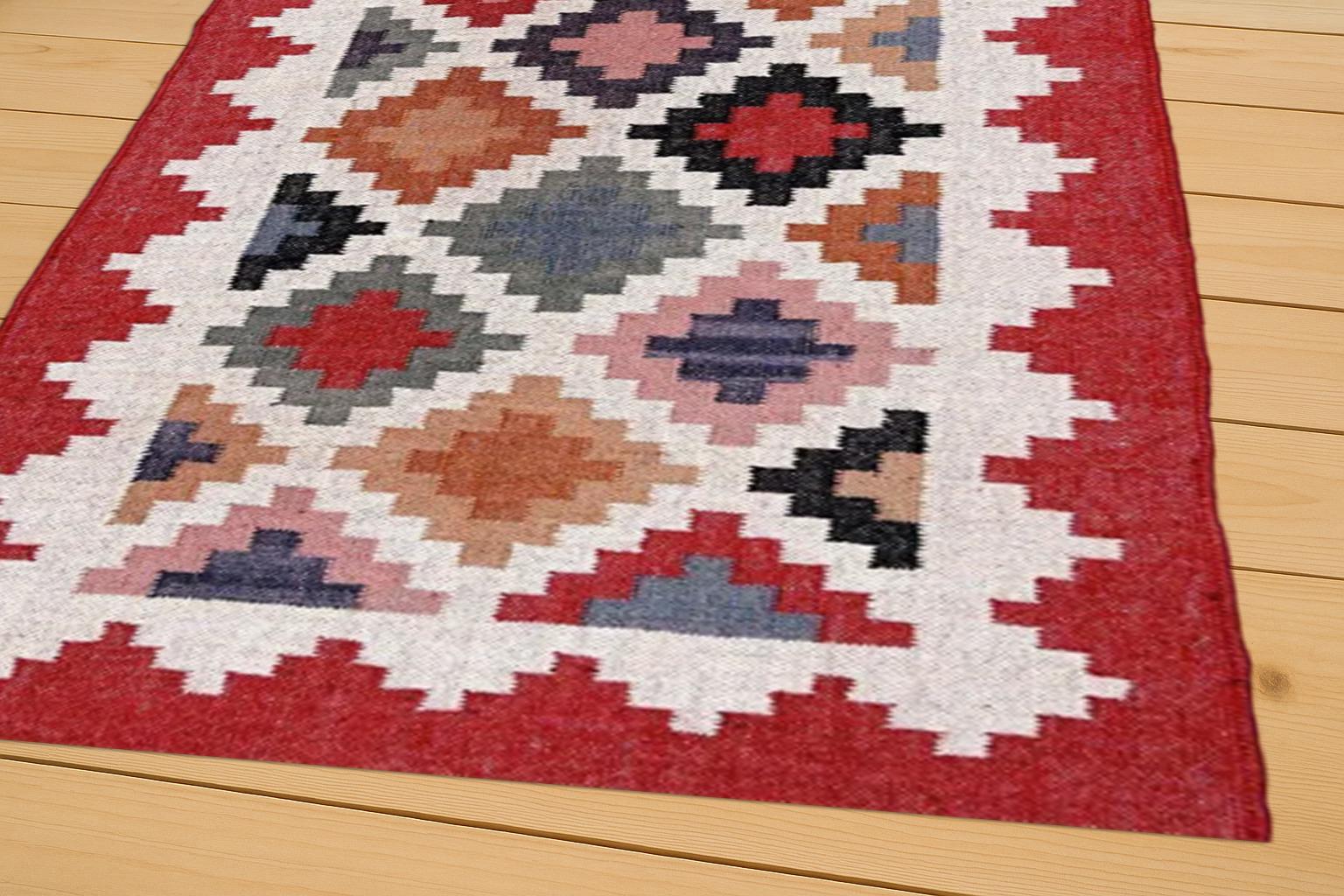 Flatweave Jute Kilim Rug – Natural Fiber Handmade Carpet for Modern Farmhouse Interiors | Runner for Hallway or Kitchen | Warm Tone Decor