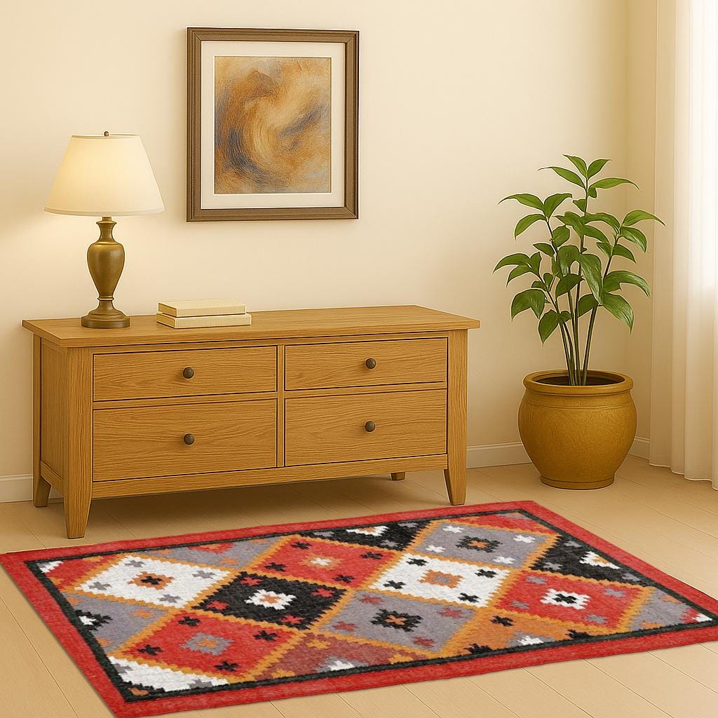 Handmade Neutral Jute Rug | Rustic Farmhouse Decor |  Cottage Core Muted Area Rug | Boho Home Decor |  Turkish Area Rug | Kilim Dhurrie Rug