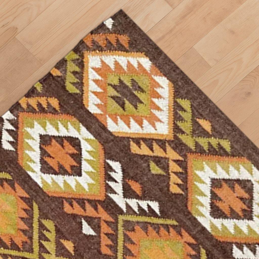 Sustainable Jute Kilim Rug | Bohemian Jute Kilim Rug | Large Muted Jute Rug| Eco-Friendly Rustic Decor | Christmas Decor | Traditional Rug