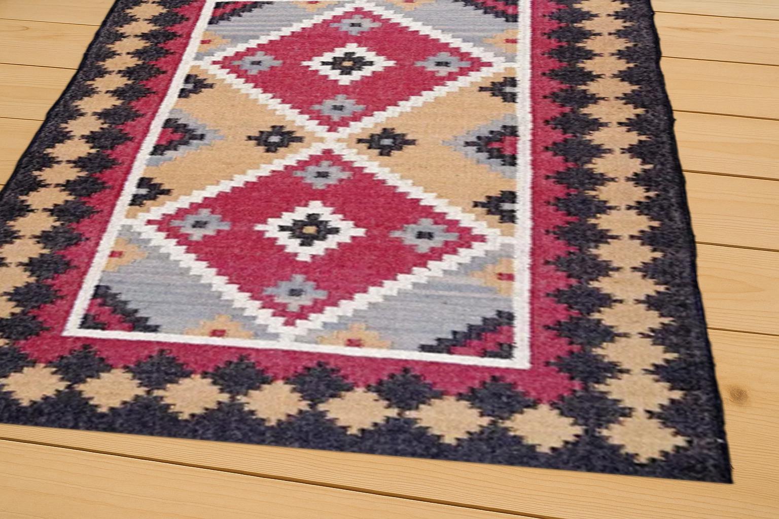 Artisanal Handwoven Jute Kilim Rug | Bohemian Natural Decor  | Durable Handwoven Area Rug | Natural Decor Carpet | Eco-Friendly Jute Rug