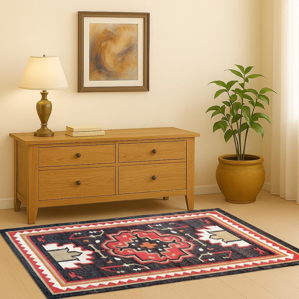Handwoven Hemp Dhurrie Rug for Living Room | Jute Braided Rug | Vintage Kilim Rug | Indian Jute Rug | Traditional Indian Jute Area Rug