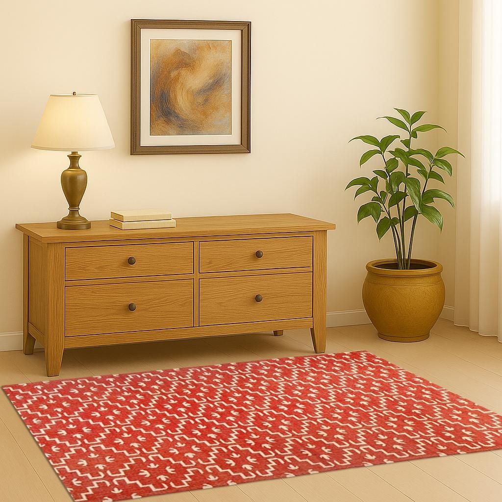 Earthy Jute Kilim Rug – Eco-Conscious Flatweave for Minimalist Home Decor | Boho Living Room Rug | Farmhouse Rug | Eco Fiber Rug