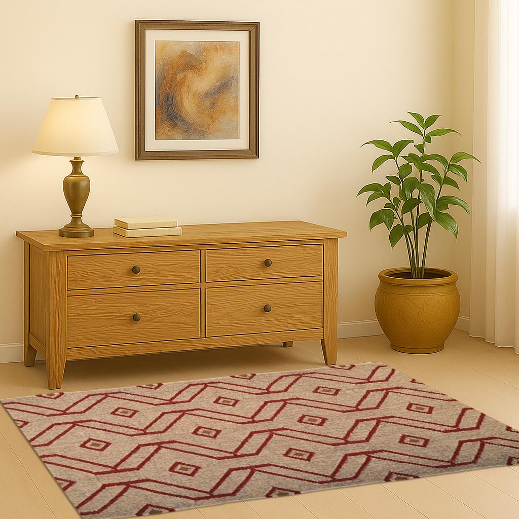 Handcrafted Jute Wool Kilim Rug | Reversible Flatweave Rug | Multicolor Bohemian Floor Rug | Festive Home Rug | Housewarming Rug