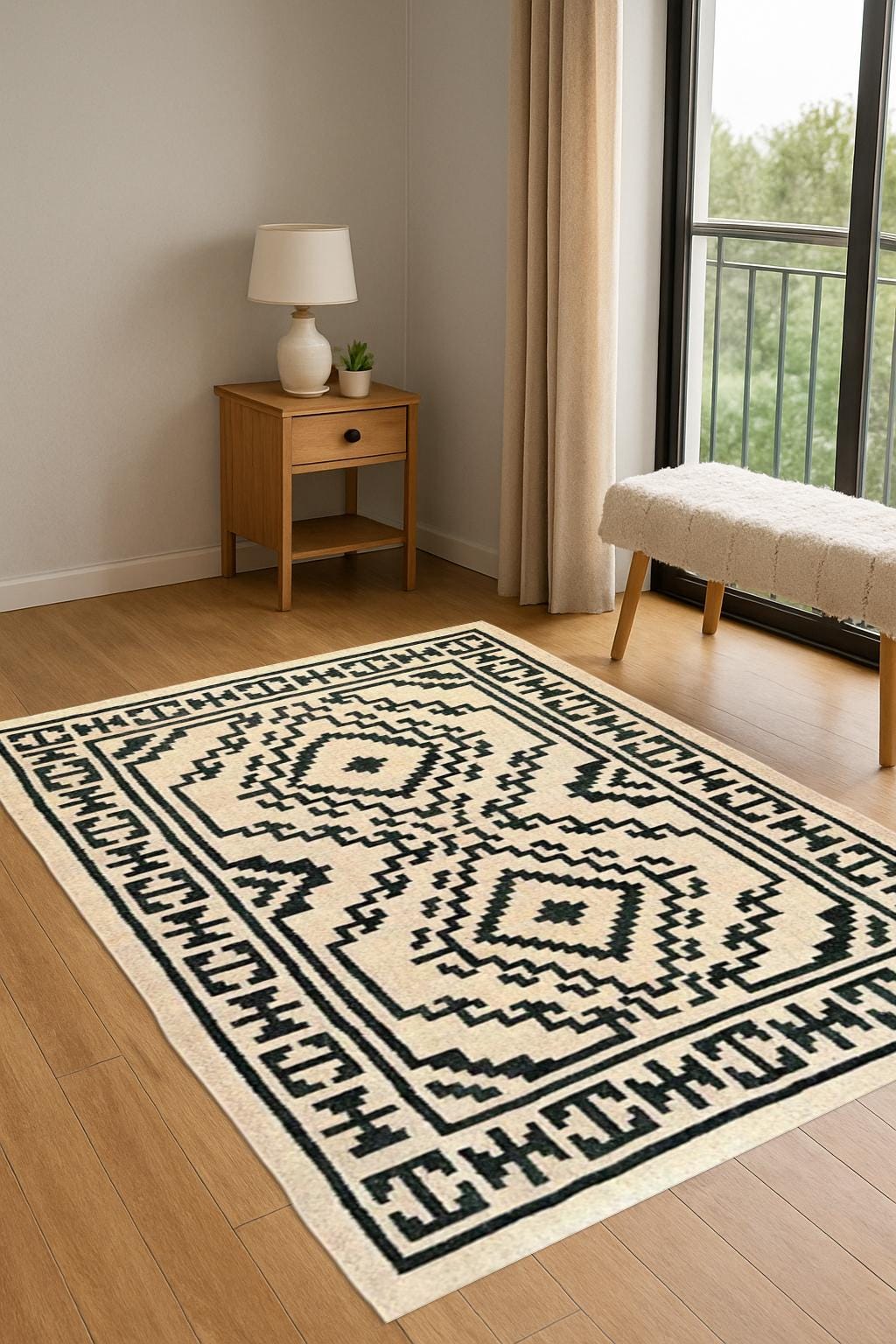 Natural Jute Kilim Rug Multiple Sizes  Handmade Flatweave Carpet, Boho Home Decor | Perfect Christmas | Holiday Decor |  Home Gift For Her