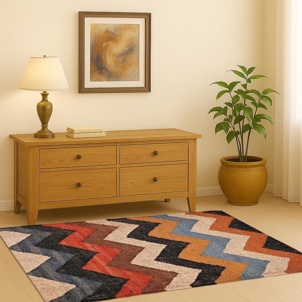 Jute Kilim Rug, Modern Abstract Rug, Minimalist Rug, Area Rug, Rug for Living Room, Custom Design Carpet, Rug for Bedroom, Home Decor Rug