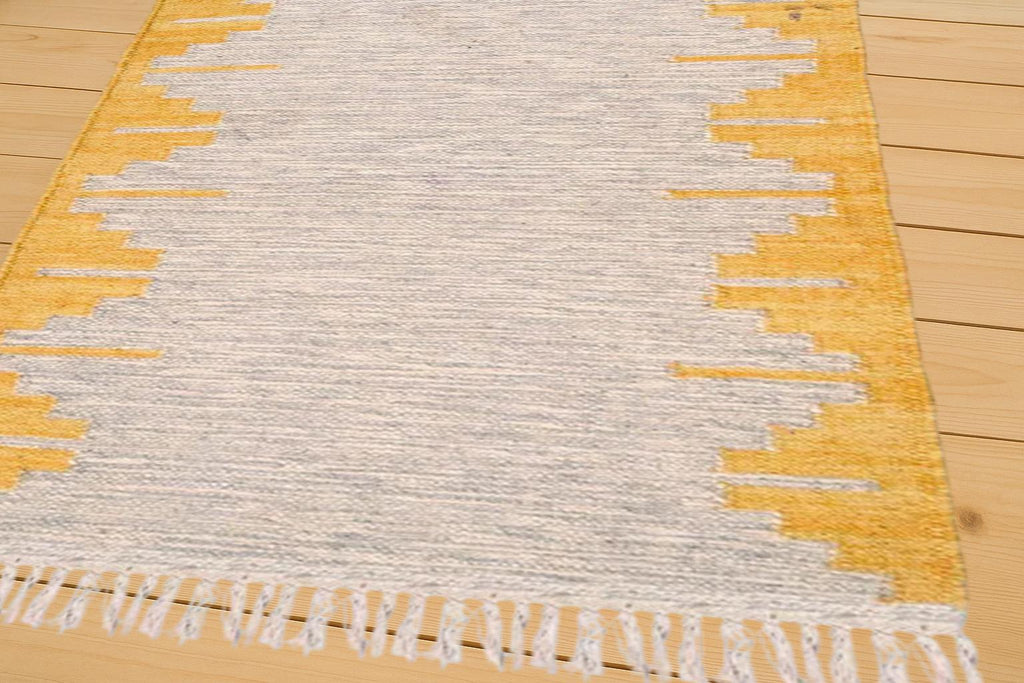 Jute Kilim Rug | Wool Jute Kilim Accent Home Décor Area Rug | Handwoven Natural Jute Kilim Rug | Flatweave Area Rug | Rustic Tribal Carpet