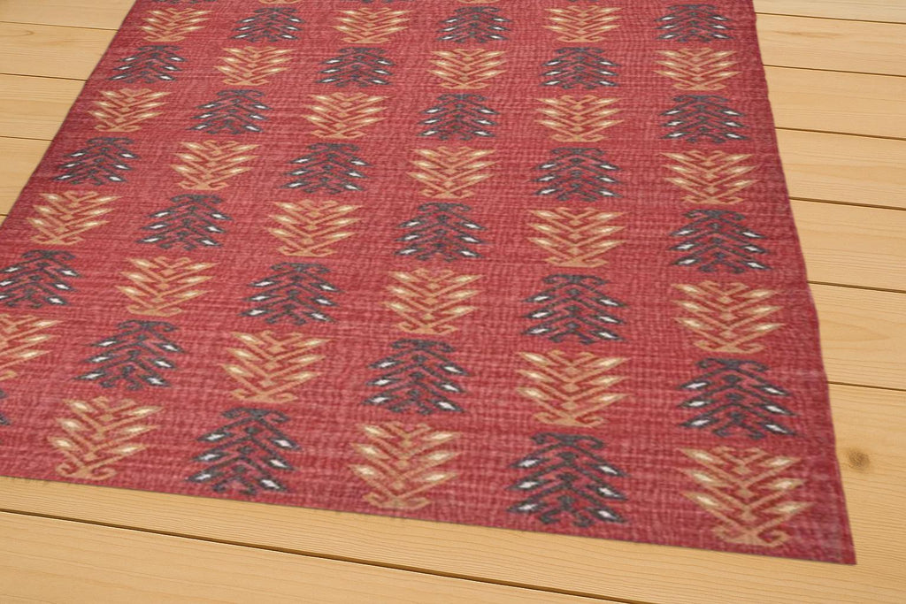 Bohemian Jute Kilim Rug |  Rustic Handmade Floor Rug | Neutral Farmhouse Style | Tribal Pattern Handwoven Eco Rug