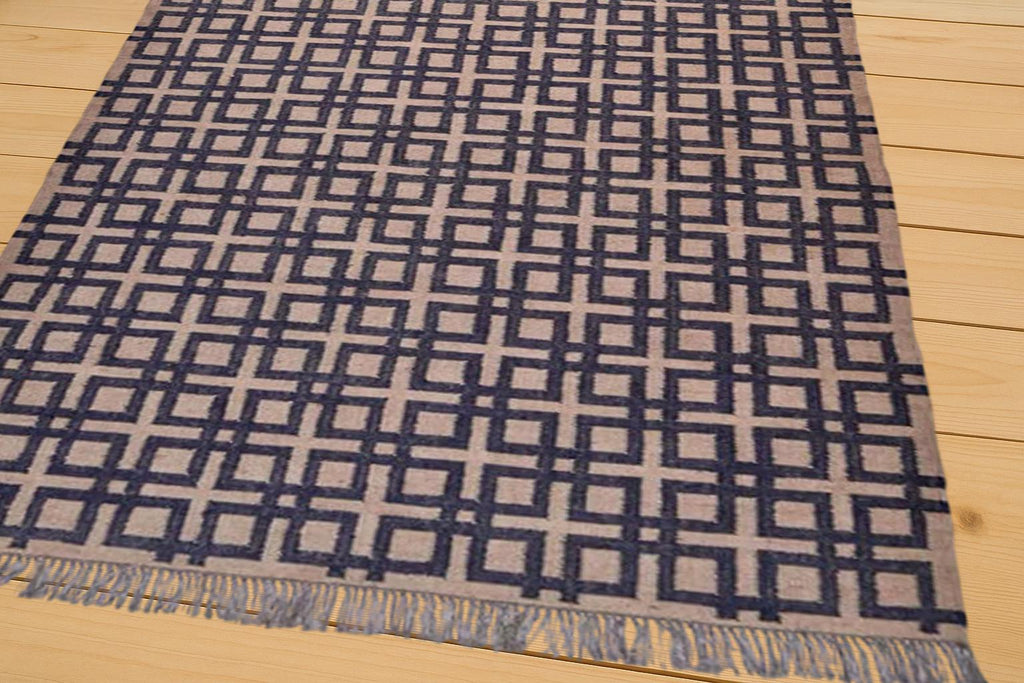 Handwoven Wool Jute Kilim Rug | Bohemian Flatweave Dhurrie Rug | Traditional Indian Kilim Carpet | Bohemain indian Jute Rug |Decor Jute Rug
