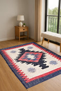 Indian jute Area rug Vintage Kilim Rug | Handwoven Jute Kilim Rugs- Kilim Rug |  Kilim Wool Jute Rugs-Living Room Jute Rugs Large Area Rug