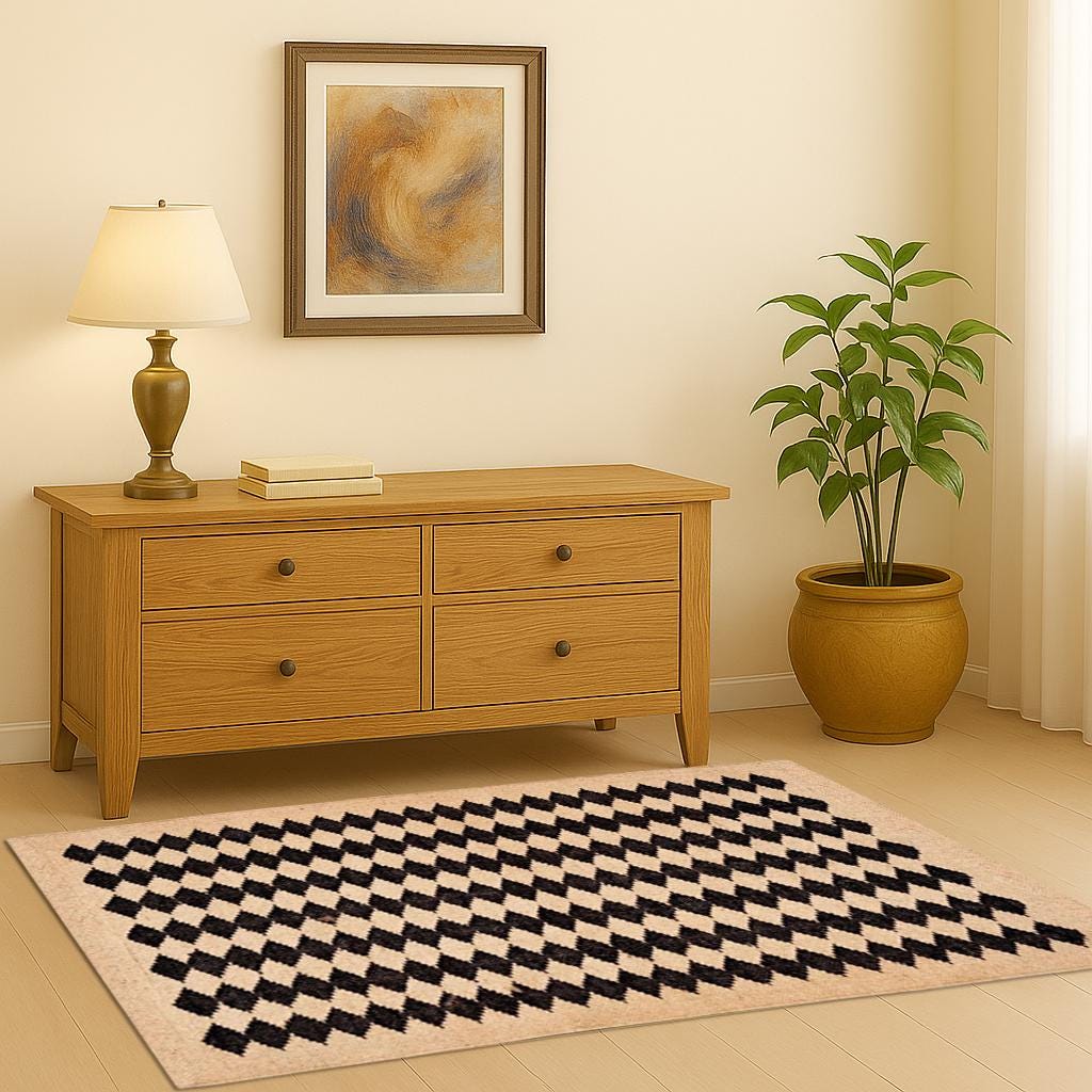 Wool Jute Kilim Rug | Home Decor Rug | Custom size Wool Rug | Kilim Dhurrie Rug | Traditional Indian Geometric Area Rugs for Jute Kilim Rug