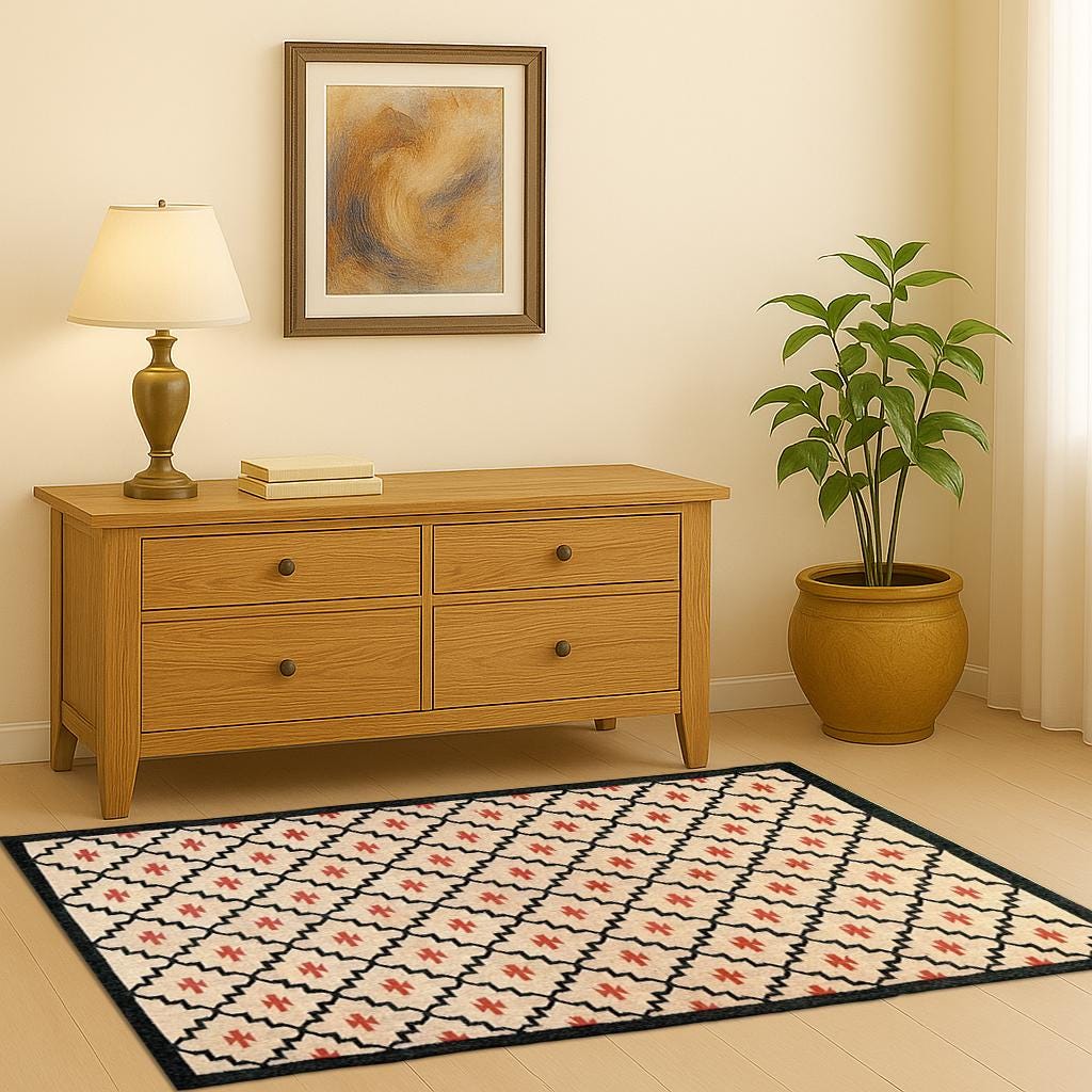 Handwoven Jute Kilim Rug | Boho Area Rug for Living Room & Bedroom | Flatweave Jute Kilim Rug | Bohemian Jute Kilim Rug | Multicolor Kilim