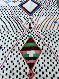 Beni Ourain Handmade Moroccan Rug 8x10, Luxury Wool Berber Rug, Authentic Moroccan Area Rug, Plush Neutral Carpet Home Decor
