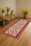 Flatweave Wool Jute Runner Natural Eco-Friendly Rug Modern or Boho Home Decor Neutral Bohemian Style Rug – Hallway, Living Room, Bedroom