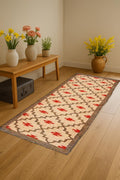 Boho Wool Jute Runner – Neutral Handmade Rug for Living Room or Bedroom – Flatweave Hallway Decor For Living Room Area Stair Runner Rugs