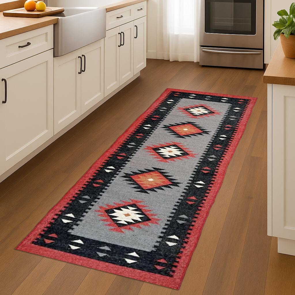 Wool and Jute Runner Rug – Eco-Friendly Farmhouse Hallway Carpet, Handmade Rustic Natural Runner, Boho Long Narrow Rug