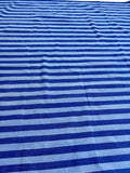 Blue Cotton Handmade Modern stripes Rug, Bedroom Rug, Hallway Floor Rug, Cotton Rug, Cotton Blue Color Rug.