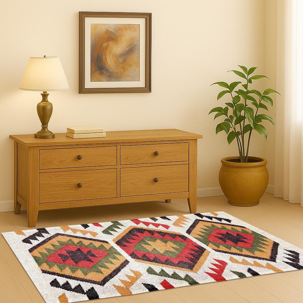 Handmade Wool Kilim Rug, Traditional Handwoven Kilim Rug, Outdoor/Indoor Rug, Home Decor,Living, Gift, Wall  Decor, Floor, Celling Rug,