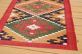 Wool Jute Kilim Rug, Handmade, Wool and Jute Rug Handwoven, Kilim Dhurrie Rug, Outdoor/Indoor Rug, Bedroom Rug, wool jute Kilim Rug
